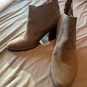 Nine West Gray Ankle Booties